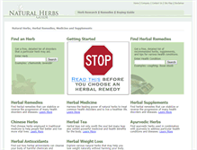 Tablet Screenshot of naturalherbsguide.com